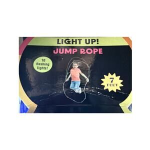 Target Set Of 2 Light-Up Jump Ropes-10 Flashing Lights Green 7ft